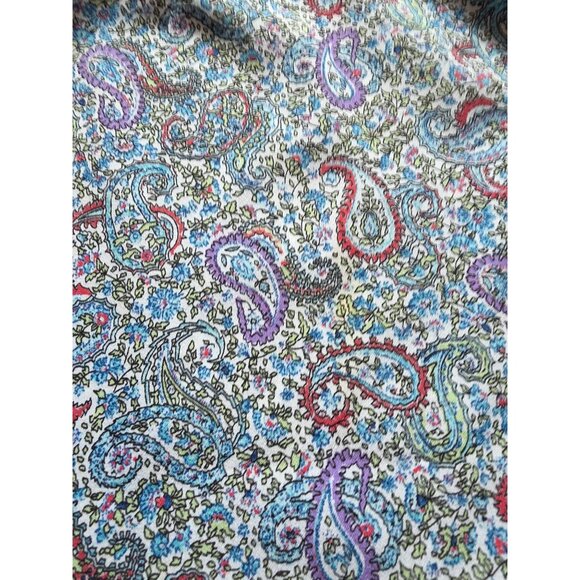 Talbots Womens 2X Paisley Sleeveless Blouse Multicolor - Picture 5 of 8